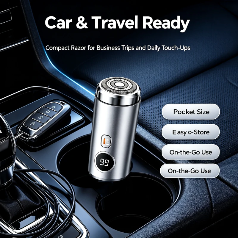 Men'S Grooming Shaver - 4.Ultra-Quiet Mini Electric Shaver IPX7 Waterproof