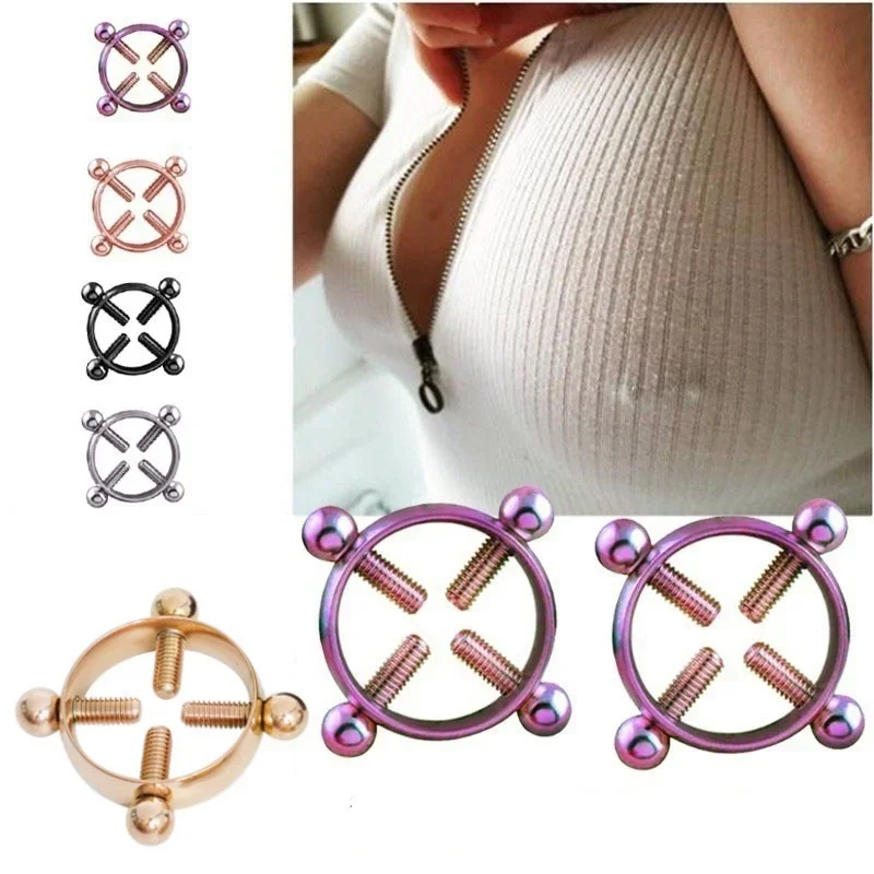 Erotic Shop Gadgets Adjustable Nipple Rings Clamp Bdsm Adult Game Fetish Bondage Equipment Sex Toys For Women Exotic Accessories
