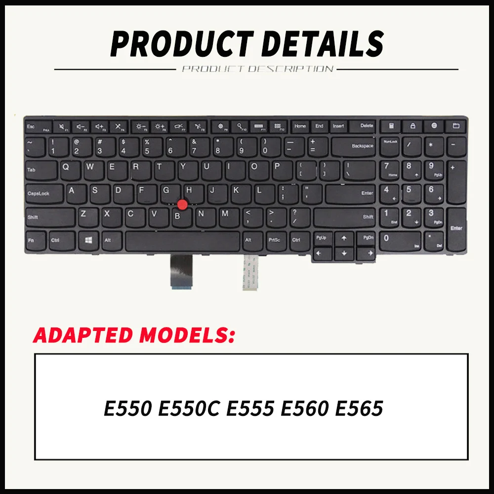 For Lenovo ThinkPad E550 E550C keyboard E555 E560 E565 Notebook English keyboard 04Y2348 04Y2426 US English