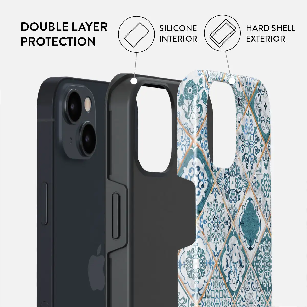 Magnetic Funda Retro Floor Tile Case For IPHONE 16ProMax 15 14 13 12 11 PRO Plus Acrylic TPU Two in one Magnetic Phone Cases