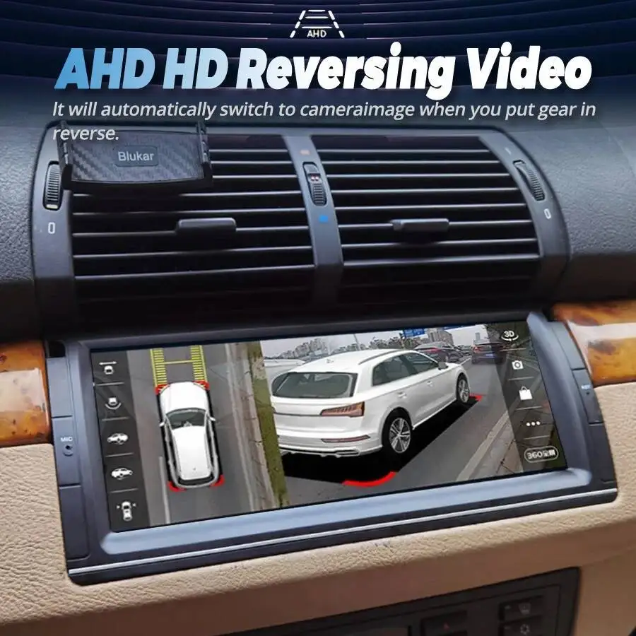 8G+256GB 2DIN DSP Bluetooth 4G GPS Navi Carplay Android 15 Qled Screen For BMW 5 E39 X5 E53 M5 E38 1996-2006 Car Radio Stereo