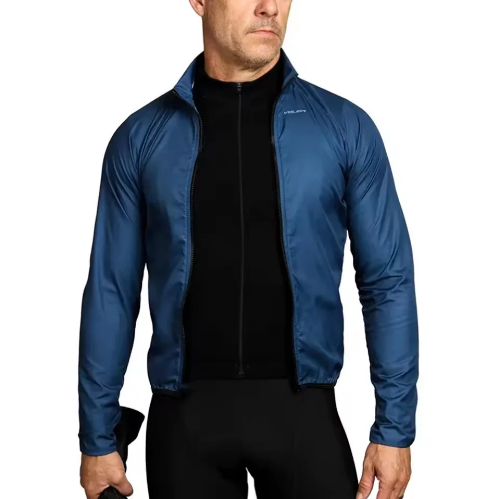 VOLER Cycling Windproof/Waterproof Men's Long Sleeve Jerseys Windbreak Bike Rain Jacket Lightweight Mtb Shirts Jaqueta Ciclismo - Image 2