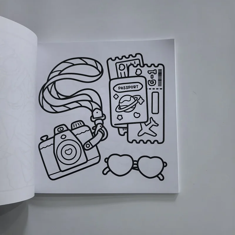 Cute Girl Things Stress Relief Coloring Book Self-love Drawing Book Perfect Gift for Party and Birthday Christmas