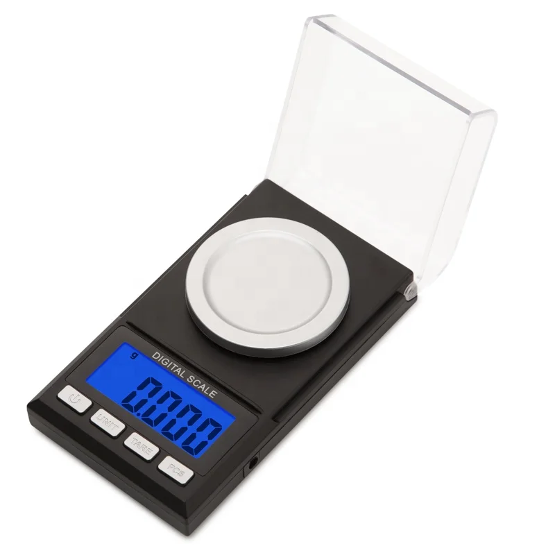 100g/50g/20g/10g Electronic Scales 0.001 LCD Digital Scale Jewelry Medicinal Herbs Portable Lab Weight Milligram Scale USB Power