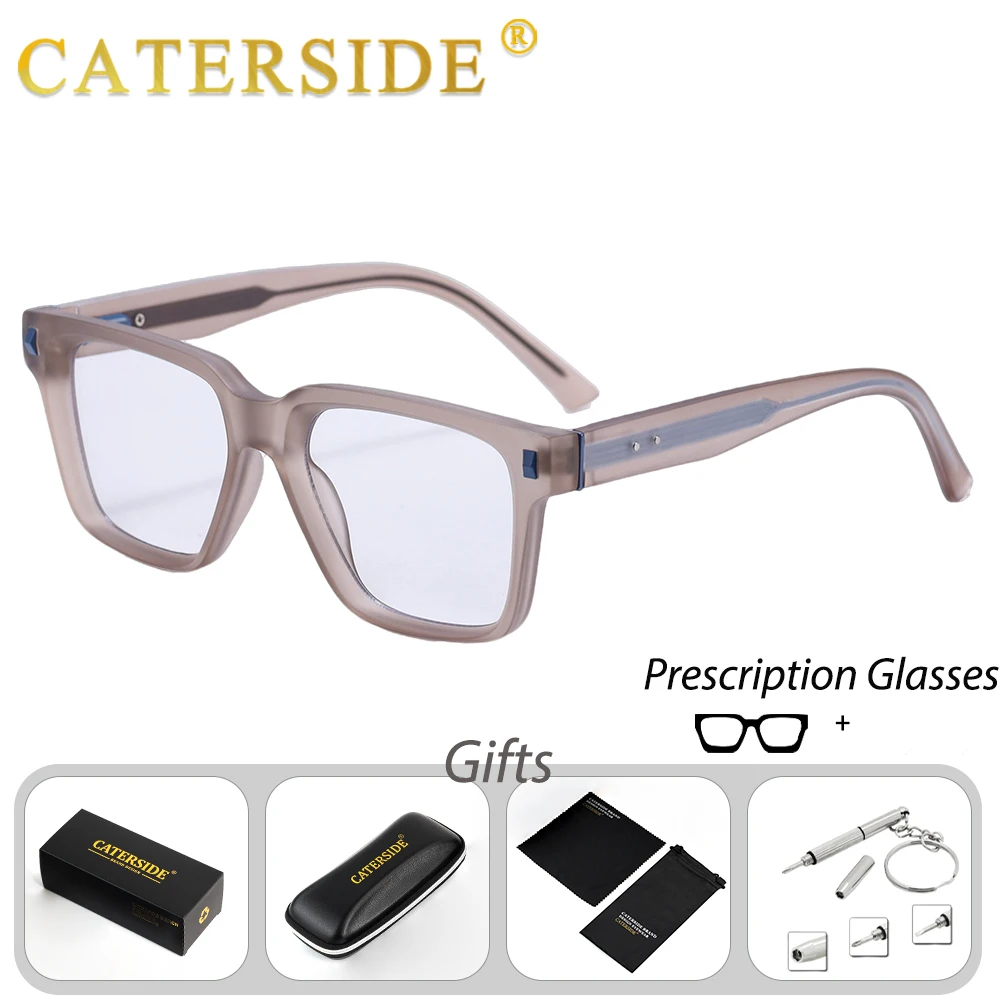 CATERSIDE New Men's Prescription Glasses Refractive Index of 1.56 Anti-Blue Light Optical Glasses Women's Reading Glasses