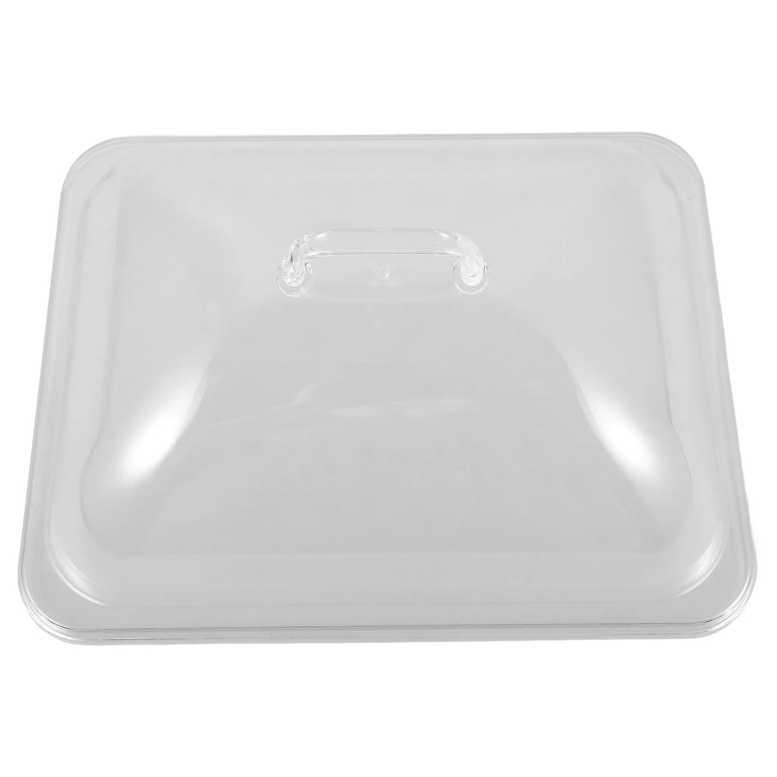 

Прозрачная акриловая крышка для торта, многоразовая защита для еды, блюдо для закусок, прозрачная крышка для десерта, вечерние, домашний отель, легкая ручка