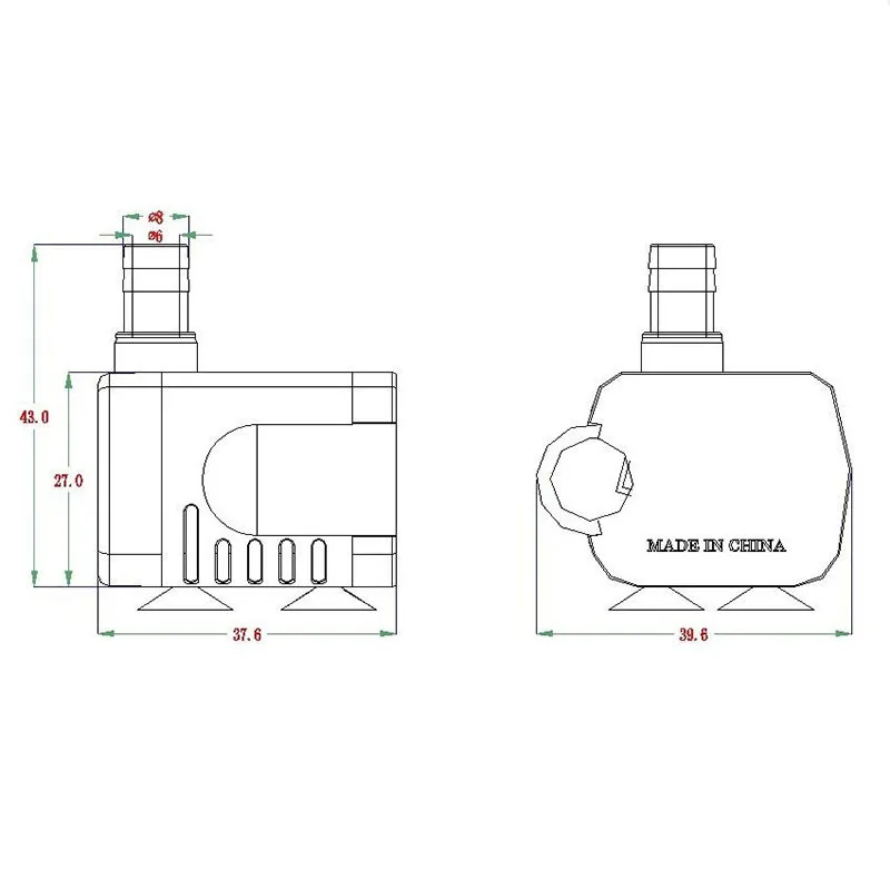 Bomba de agua Ultra silenciosa de 3W CA 220V 110V, caudal impermeable sin escobillas, Mini filtro de agua, bomba de fuente para pecera, enchufe UE y