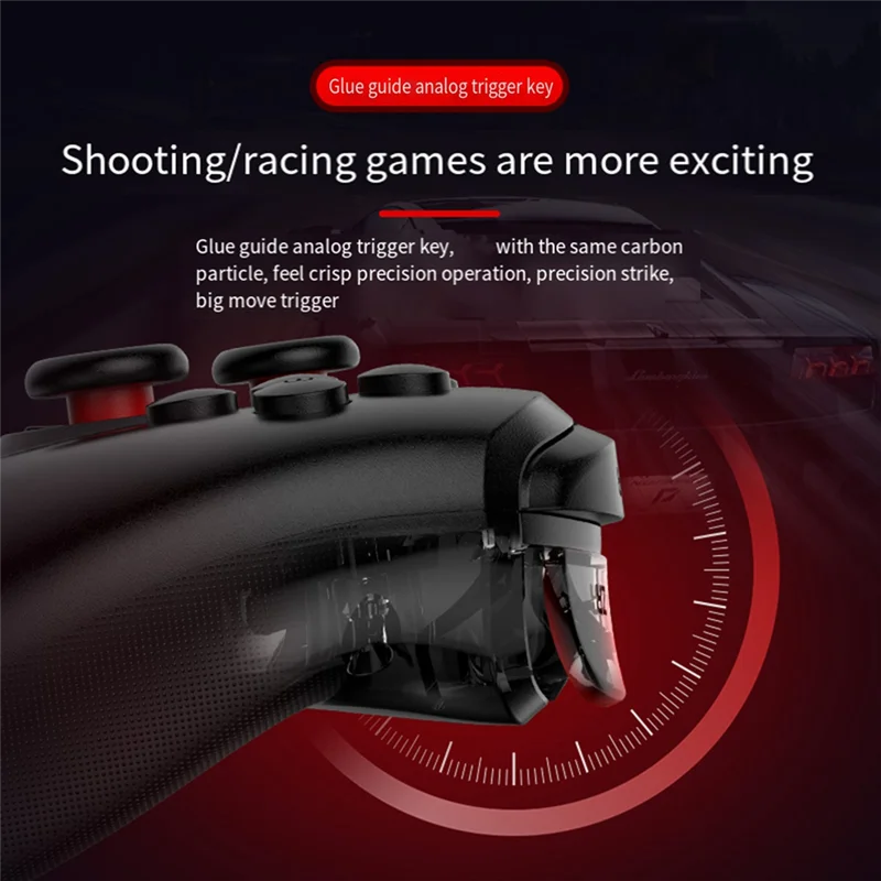 Manette de jeu A93P Z02 pour Bluetooth Hall, Joystick somatosensoriel, Vibration continue des cheveux, pour Android IOS, remplacement de manette de jeu