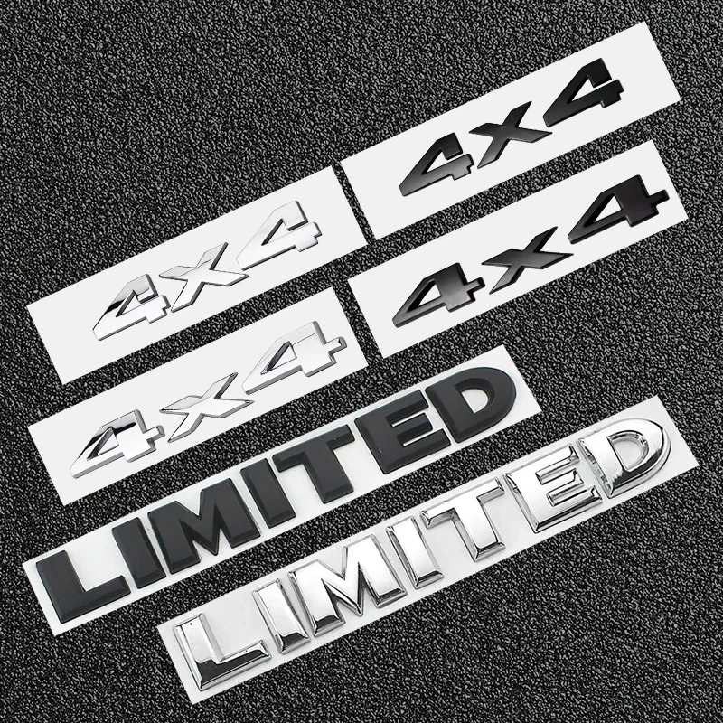 3D Metal Car Trunk Badge Stickers For Jeep 4X4 Limited Letters Emblem Logo Grand Cherokee Compass Renegade Accessories
