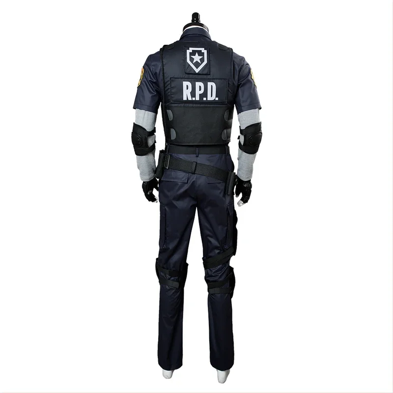 Biohazard Resident 4 Remake Leon s Kennedy böse Cosplay Kostüm Jacke Mantel Tops Hosen Mann Fantasia Outfits Halloween Party Anzug