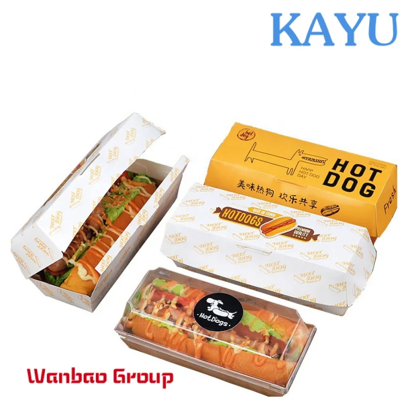 Niestandardowy projekt nadrukowane logo fast food frytki hot dog hamburger burger papierowe opakowanie