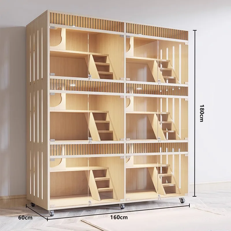 Cat foster care cabinet display cabinet Cat villa three floors large space Cat cage