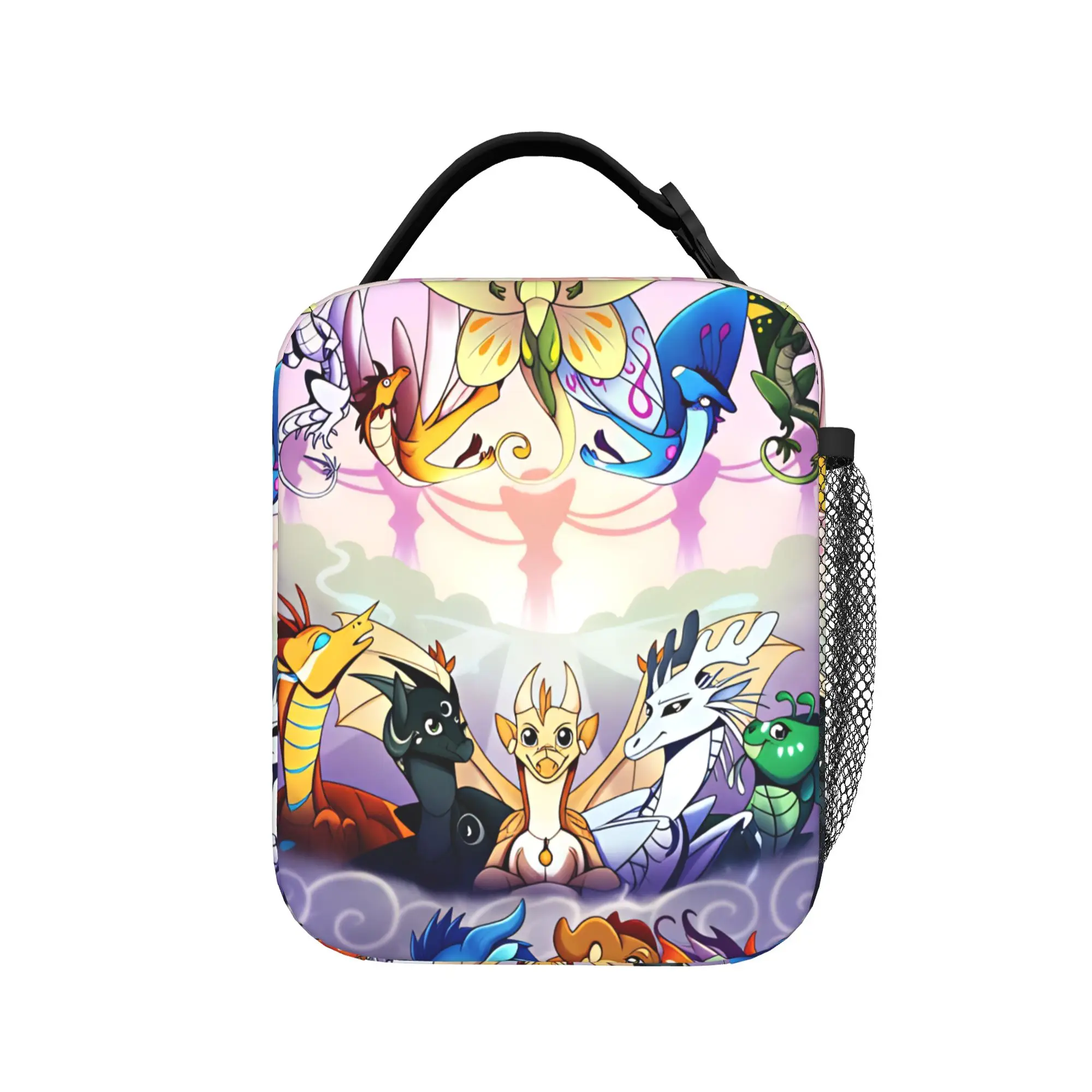 Wing Of Fire dragons Lunch Bag  Portable Lunch Box Child Picnic Graphic Design Cooler Bag Casual Oxford Tote Food Bags