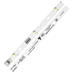 2pcs LED Strip Light for RONGSHENG/HISENSE Refrigerator E349766 MDDZ-162A 1629348 1529227 DC12V 2W LED Fridge Light Bar Compatib