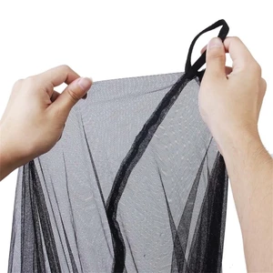 Mosquiteiro de algodão para quatro portas, sexy dossel quadrado, elegante tampa de cama palácio branco, para evitar insetos, rei e queen size 10 principais vendas rede mosquiteira king size - №4