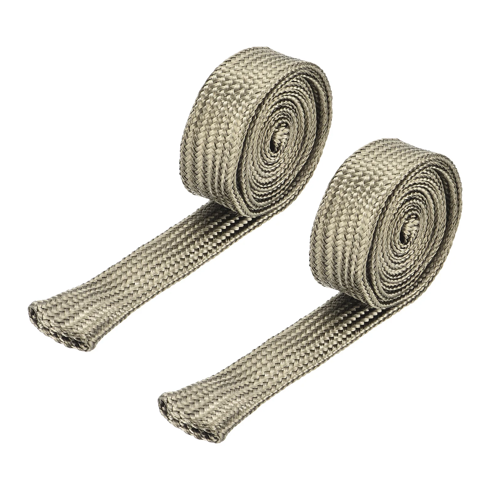 2Pcs Heat Shield Sleeve 5-25mm ID 0.9-5m Length Automotive Wire Heat Shield Fuel Line Heat Shield Sleeve Heat Wrap 800 Degree