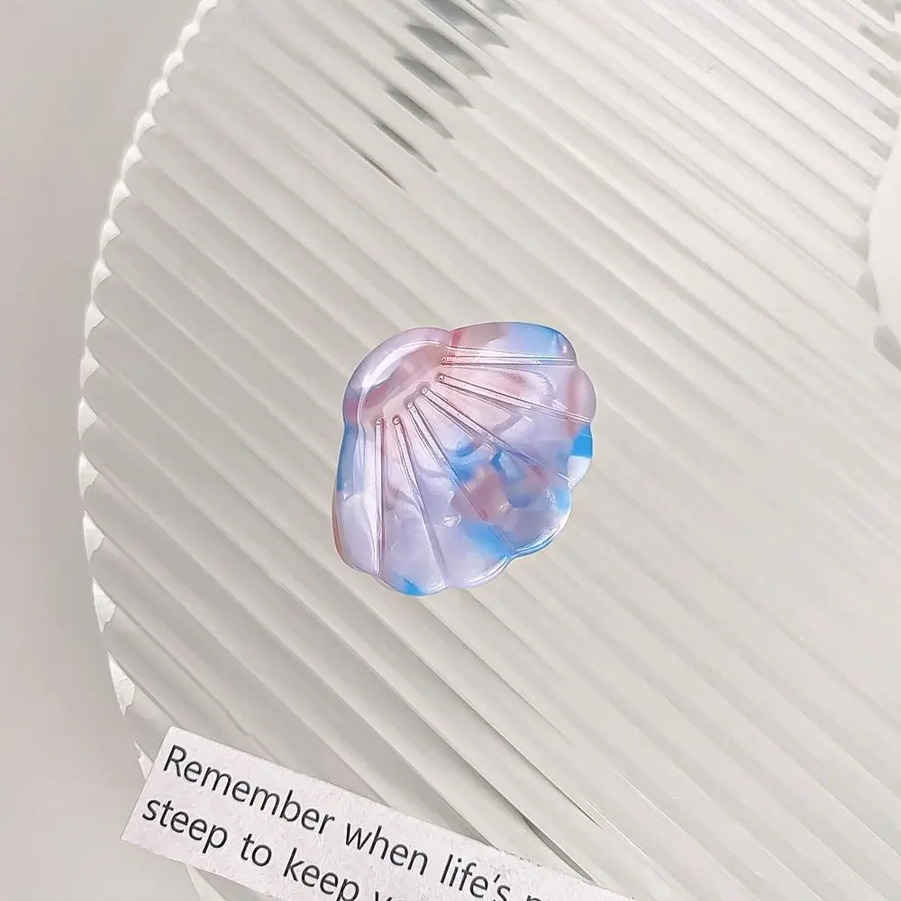 Creative Acetate Shell Shape Hair Clips Fan Shape Mini Mini Hairpin Geometric Ocean Animal Small Hairgrips Party