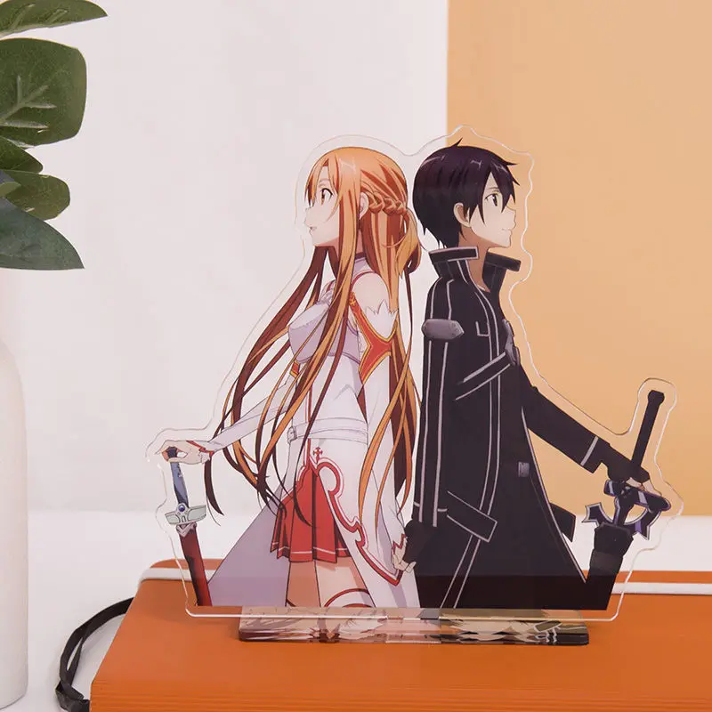 

Sword Art Online аниме периферийная акриловая подставка модель Асуна Кирито украшение для рабочего стола коллекционная игрушка в подарок