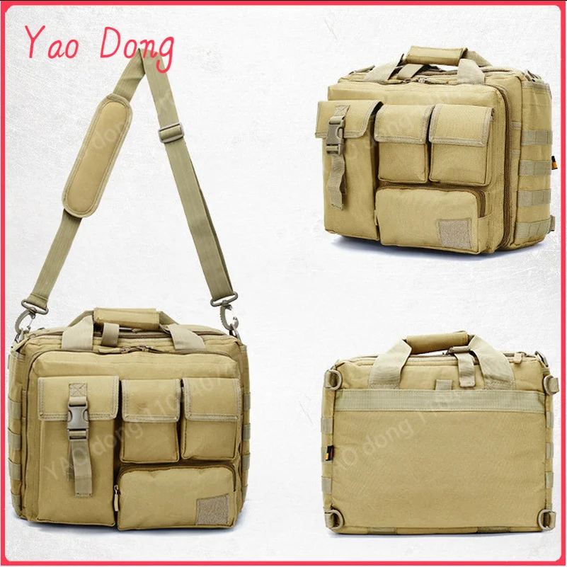 Yao Dong Military Tactical Molle System Messenger Shoulder Bag 15.6 Inch Laptop Bags Handbags Briefcase Outdoor Camera Bag Satch