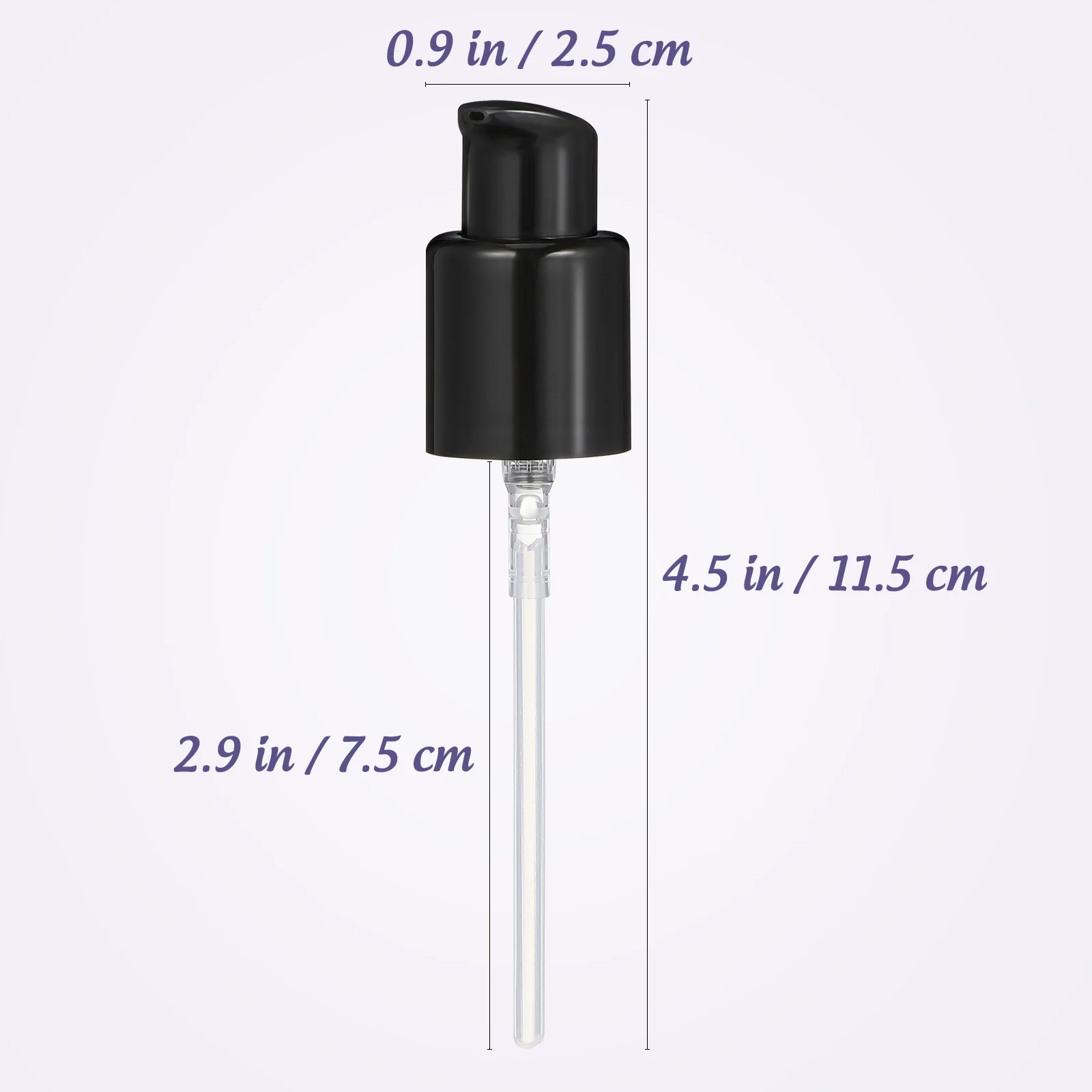 4 Pcs Syrup Dispenser Plastic Lotion Pump Head Replacement Essential Oil Accessories Pressure Emulsion Black Bottle Nozzle