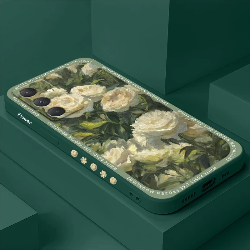 

Elegant White Rose Phone Case For Samsung Galaxy A55 A35 A25 A15 A56 A36 A26 A16 A06 A05 A05S A54 A34 A24 A14 A04 A04S A04E 4G 5