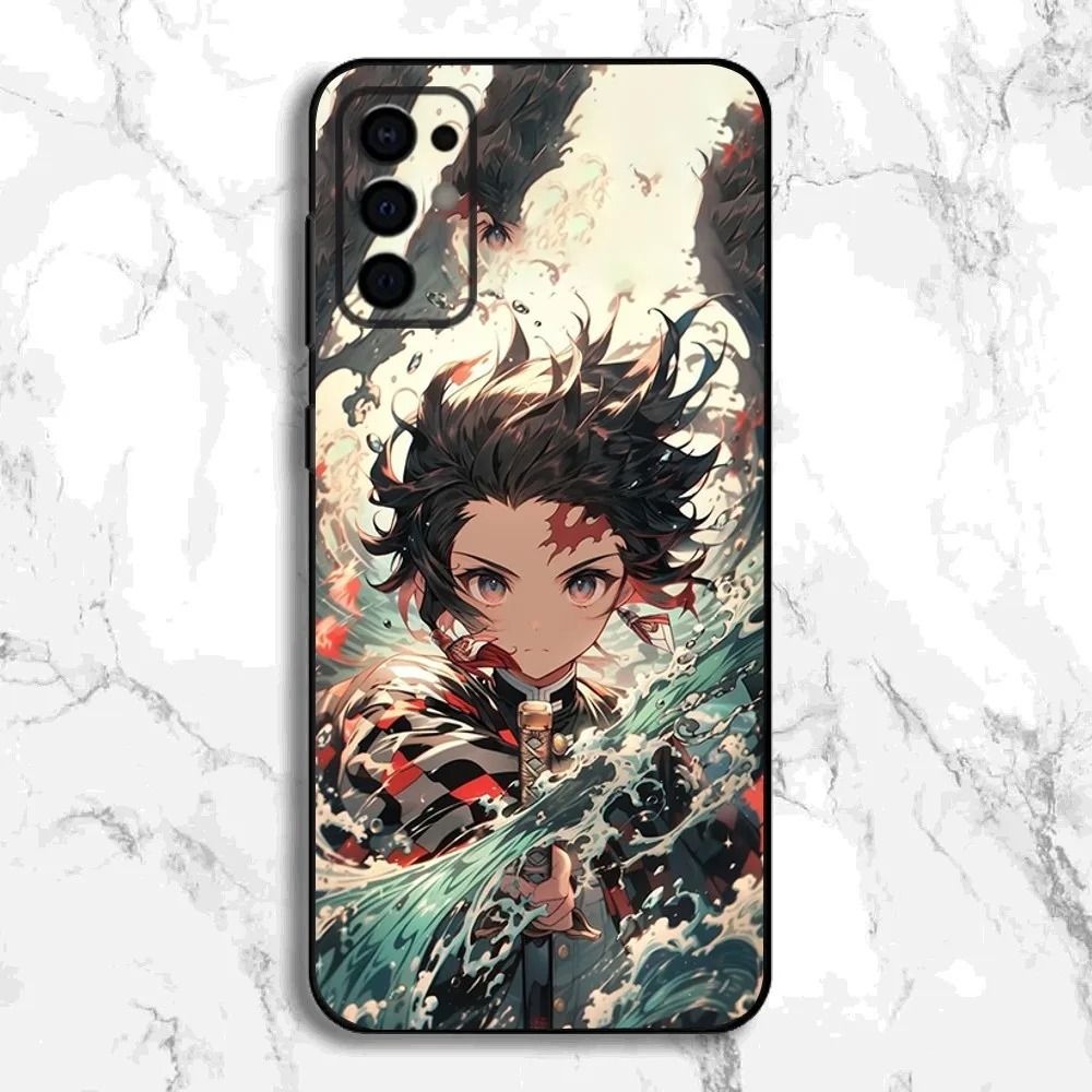 D-Demon Slayer Anime Phone Case For Samsung S24,S21,S22,S23,S30,Ultra,S20,Plus,Fe,Lite,Note,10,9,5G Black Soft Cover