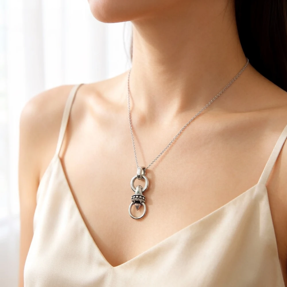 Punk Rebel Charms Carriers 925 Sterling Silver Europe Jewelry Vintage Gift For Women Men
