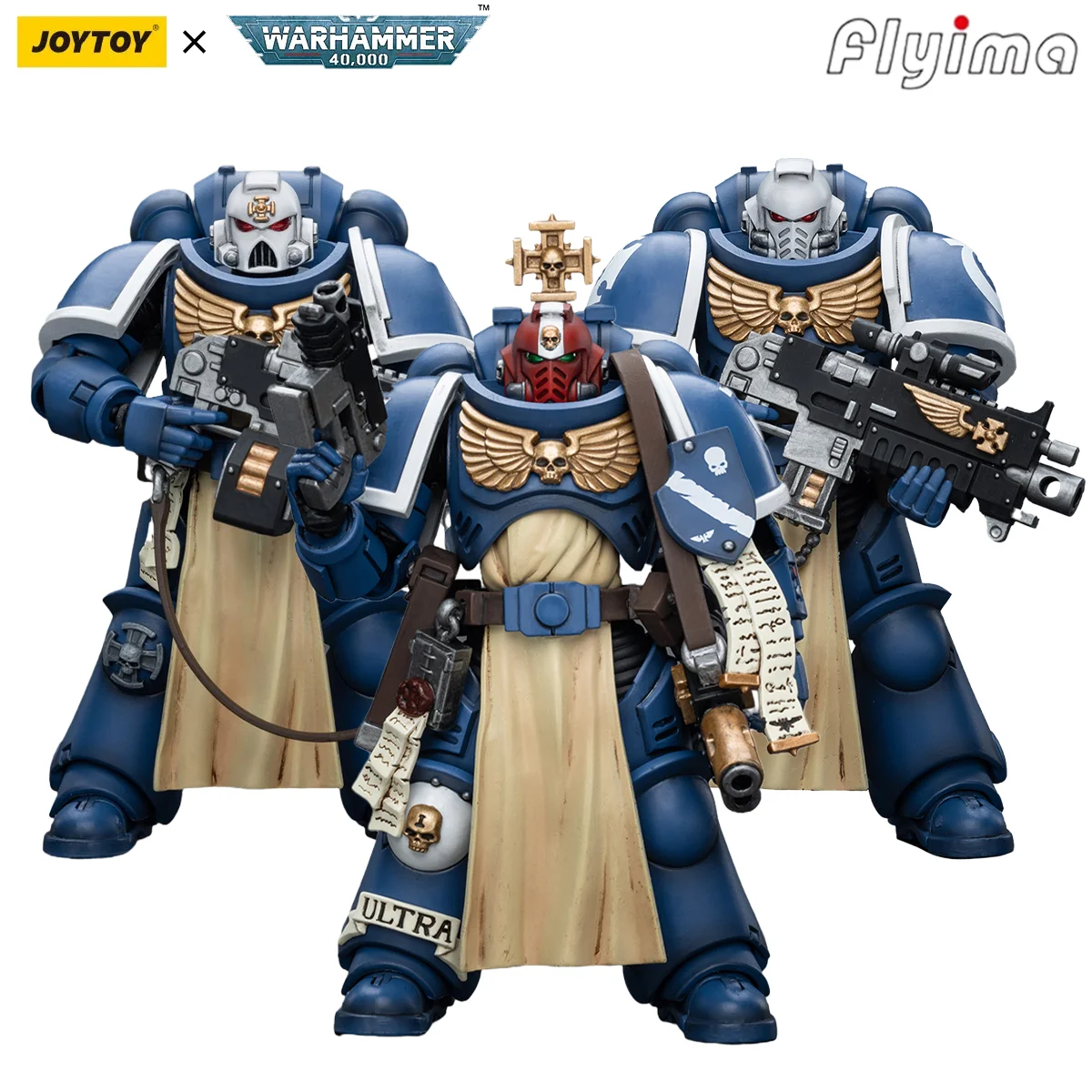 

[IN STOCK]JOYTOY Warhammer 40K 1/18 Action Figures Ultramarines Sternguard Veteran3PCS Model