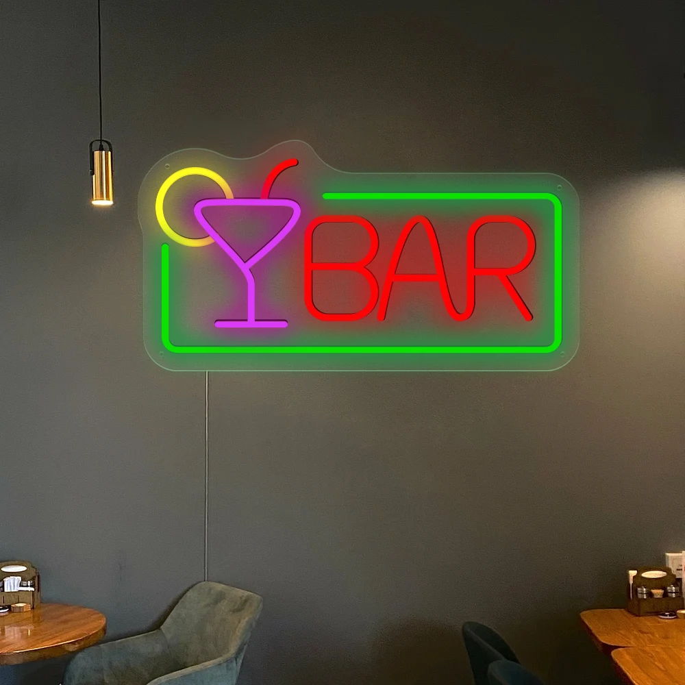 

Cocktails Bar Neon Led Sign Beer Time Shop Restaurant Hotel Decor Light Neon Pub Wall Kitchen Personalized Business Night Light