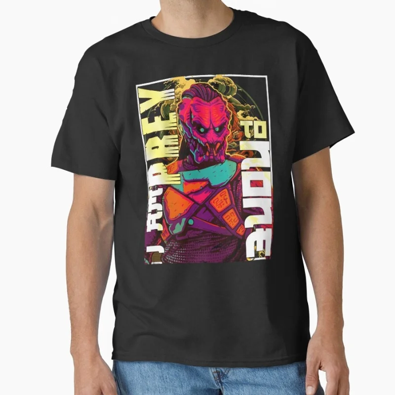 

I'am Prey to None Predator Gift T shirt Jungle Hunter Alien Warrior tee 0806 Short Sleeve Graphic Clothes All size Tops S-6XL