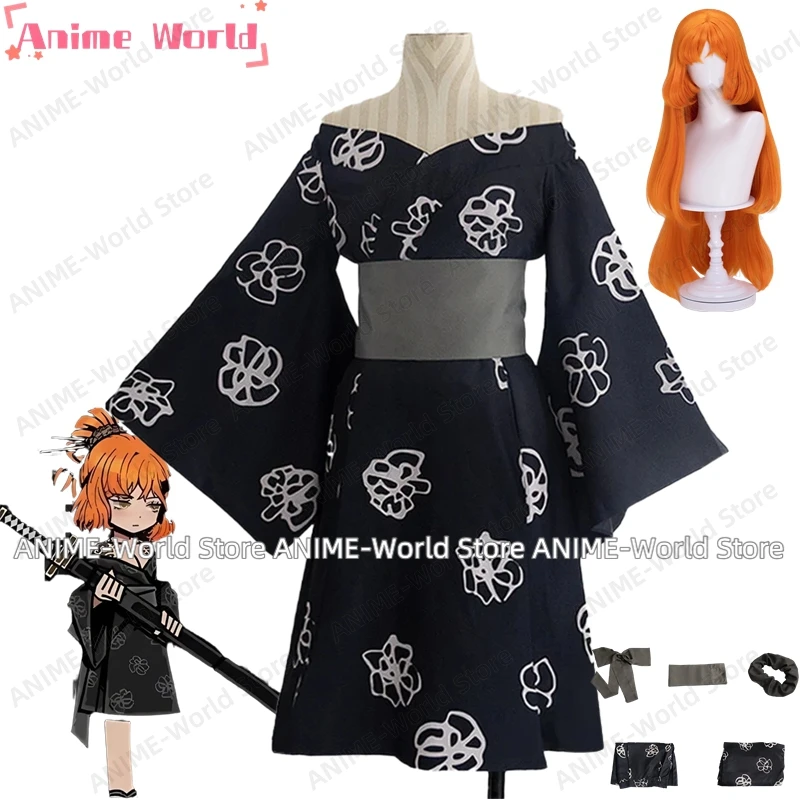 《Tamaño personalizado》Juego de anime Limbus Company Kurokumo Clan Capitán Ishmael Disfraz de cosplay Peluca de Halloween Fiesta de Todos los Santos