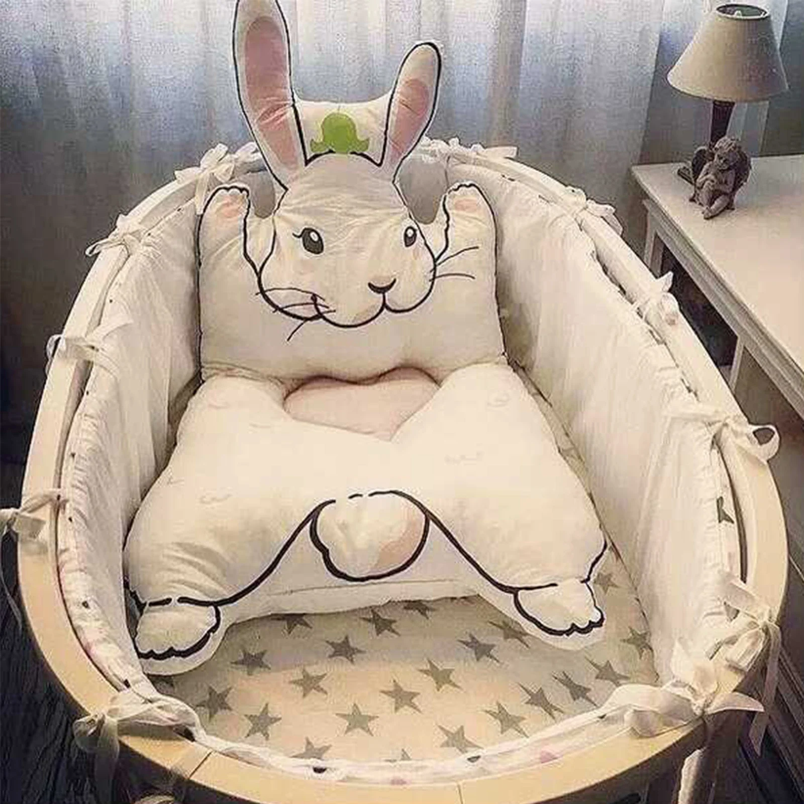 Toddler Bed Mat Bunny/Raccoon Shape Soft Cushion Climbing Carpet Creeping Blanket Newborn Boys Girls Playing Cushion