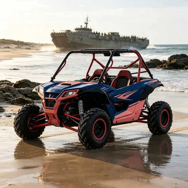 Sport Beach Buggy 200cc 4x4 Off Road Go Kart High Performance Suspension for Sand Dune Racing Customized High Quality