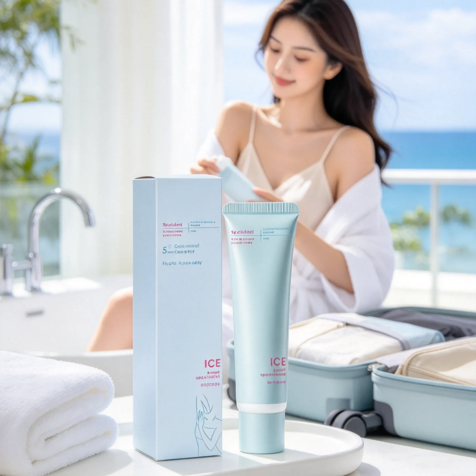Underarm Hair Removal Cream Soothing Skin Smoothing Softening Hair Grooming Non Greasy Gentle Ice Feeling Depilatory Cream 60g