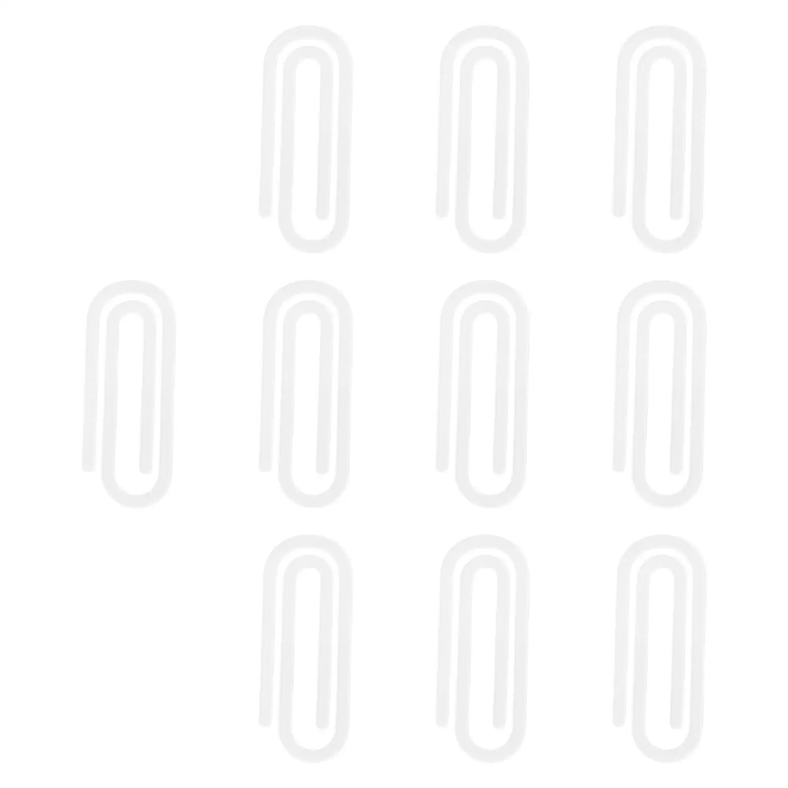 10Pcs Clear Acrylic Paperclips Easy to Carry & Store Multipurpose Acrylic Bookmark for Office Classrooms Documents Home Use