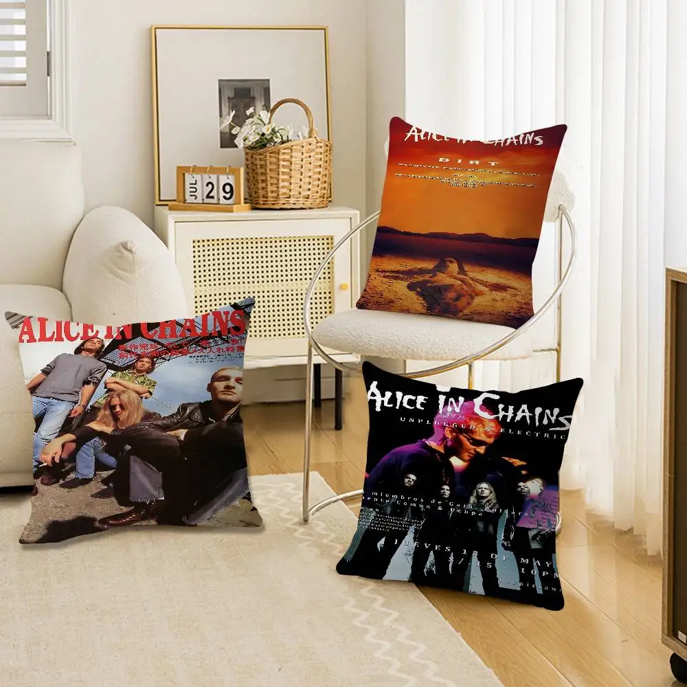 

Rock Band A-Alice In C-Chains Pillow Cover For Bedroom Room And Living Room Sofa Decorative Cushion Cover