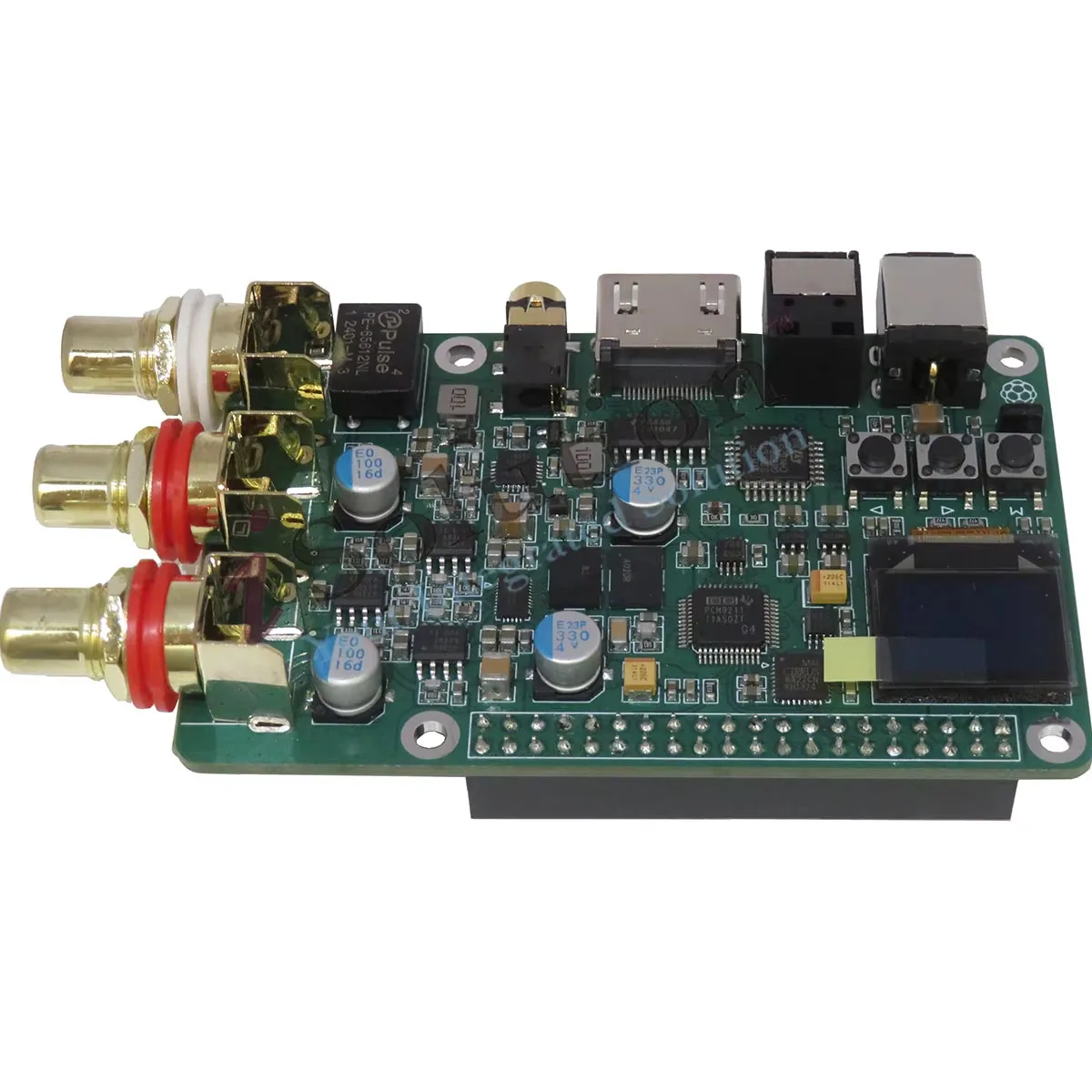 Raspberry Pi ES9038Q2m DAC audio decoder board HIFI coaxial fiber I2S analog 3B+4B 768K 32Bit DSD512