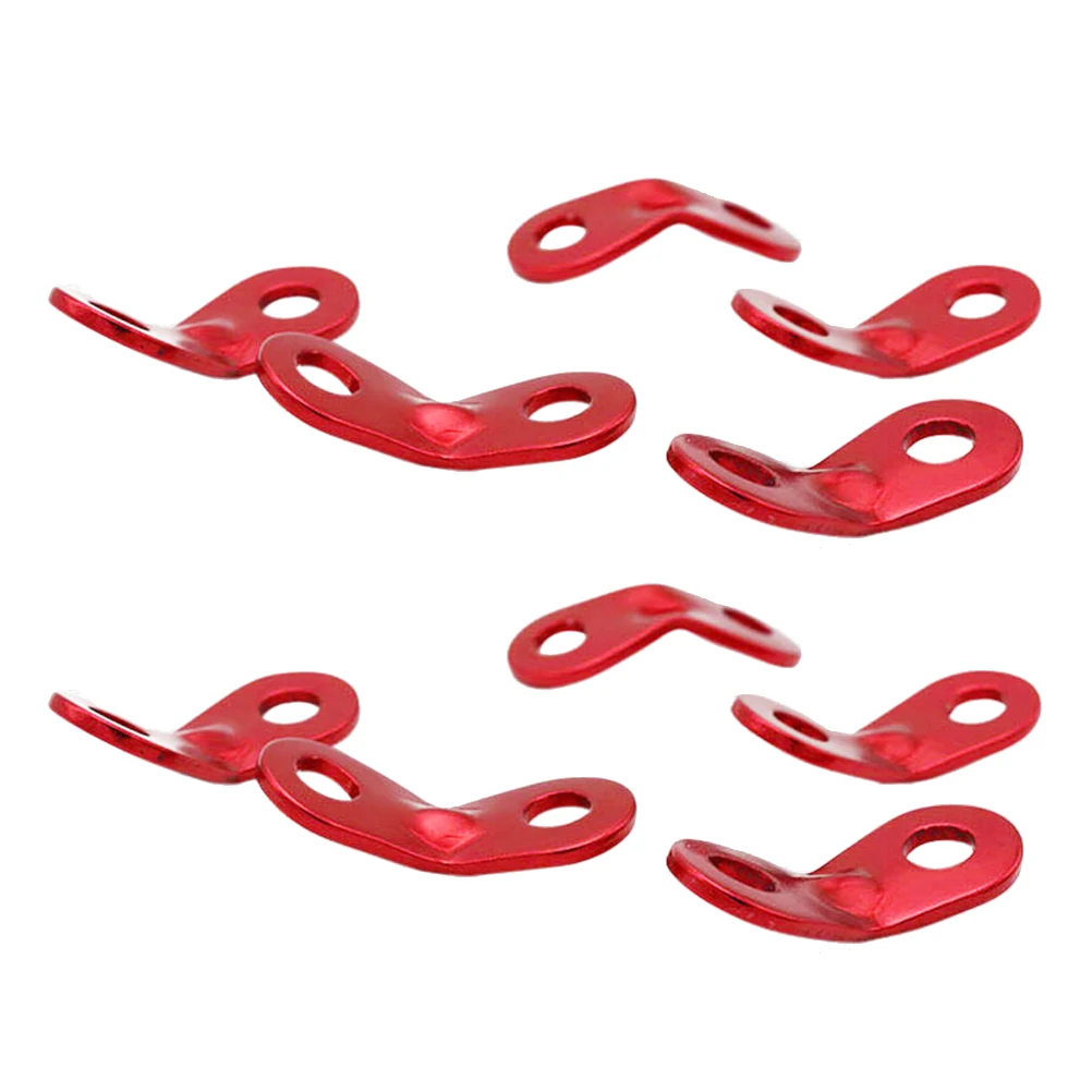 

20 pcs Tent Sky Curtain Rope Buckle Camping Tensioner Alloy Clip Cord Accessories Wind Ropes Fasteners Durable Portable