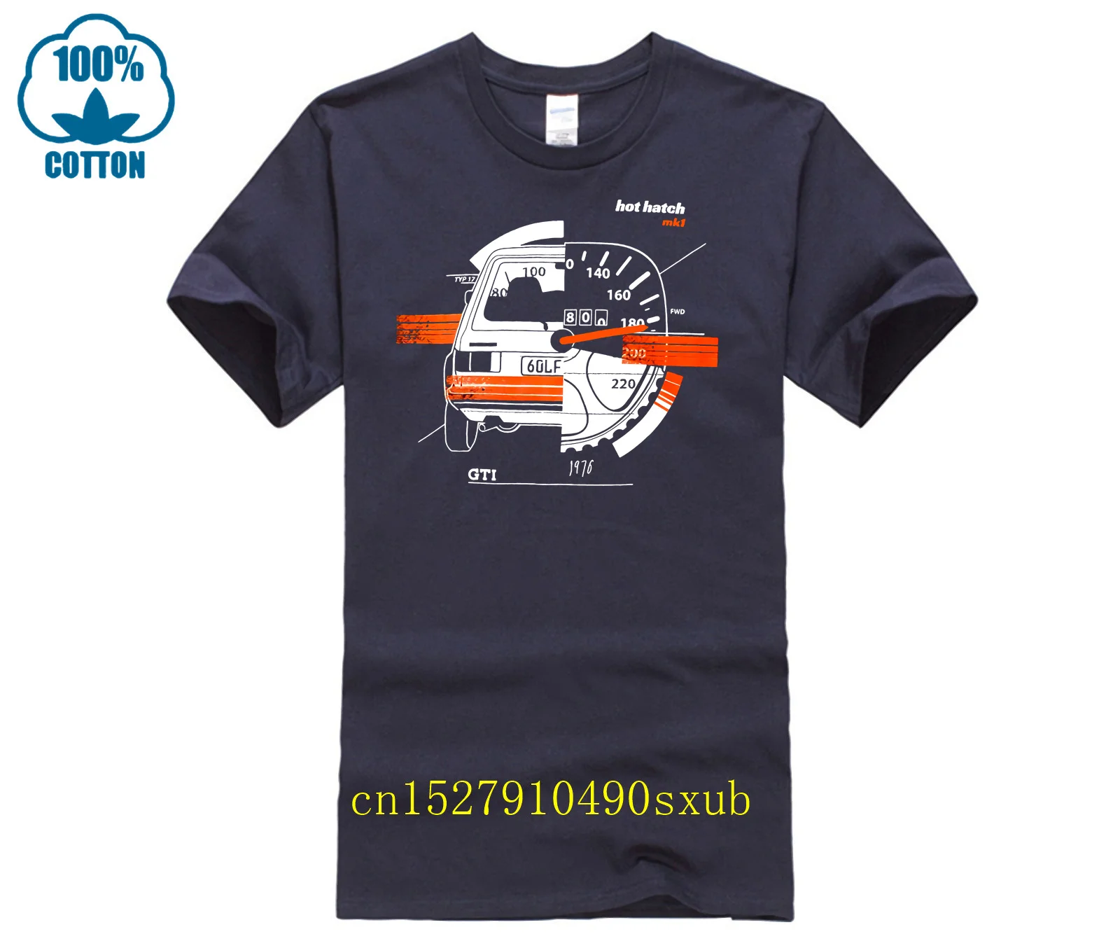 Hot Hatch Tee t shirt for Golf Mk1 GTI fans