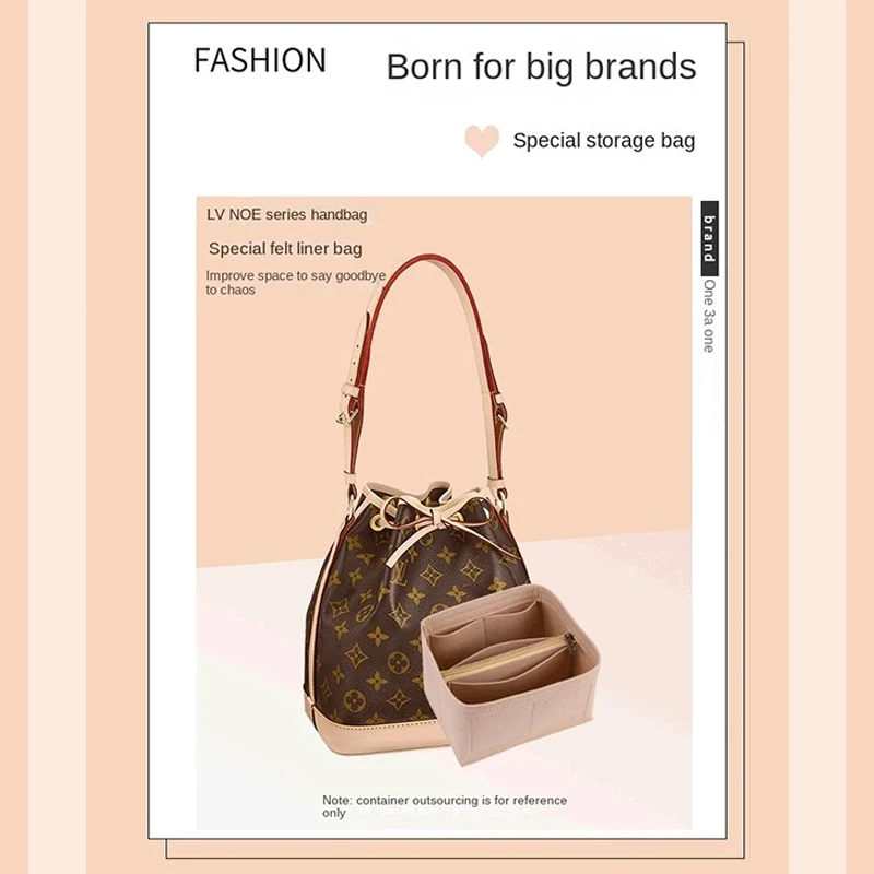 EverToner مقسم حقيبة إدراج ل l-v Noe المنظم ورأى المواد مقسم المشكل حامي مقصورة الملحقات الداخلية حقيبة