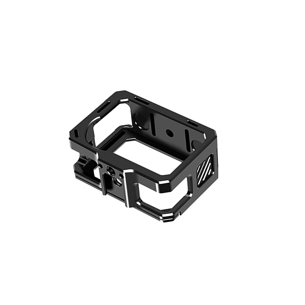 Schutzhülle aus Aluminiumlegierung für AKASO Brave8 Lite, schwarz, starkes Metall-Action-Kameragehäuse, Rahmenkäfig mit 1/4-Zoll-20-Schraubenloch – Detail 11