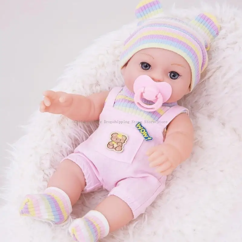 Regorns Reborns Caucasian Dolls Life Like Baby Girl Doll Education Toy 30 ซม.