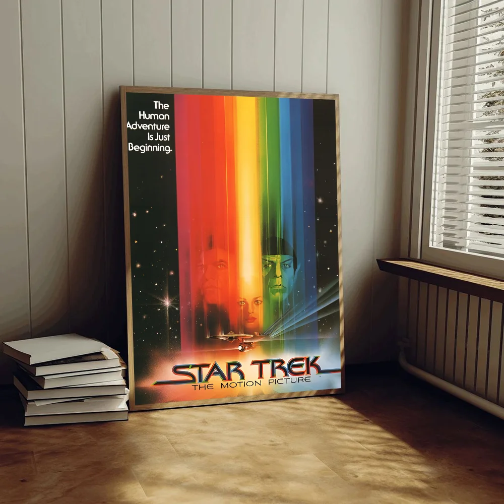 S-Star-T-Trek Anime poster Sticky Decoracion Painting Wall Art White Kraft Paper Wall Decor