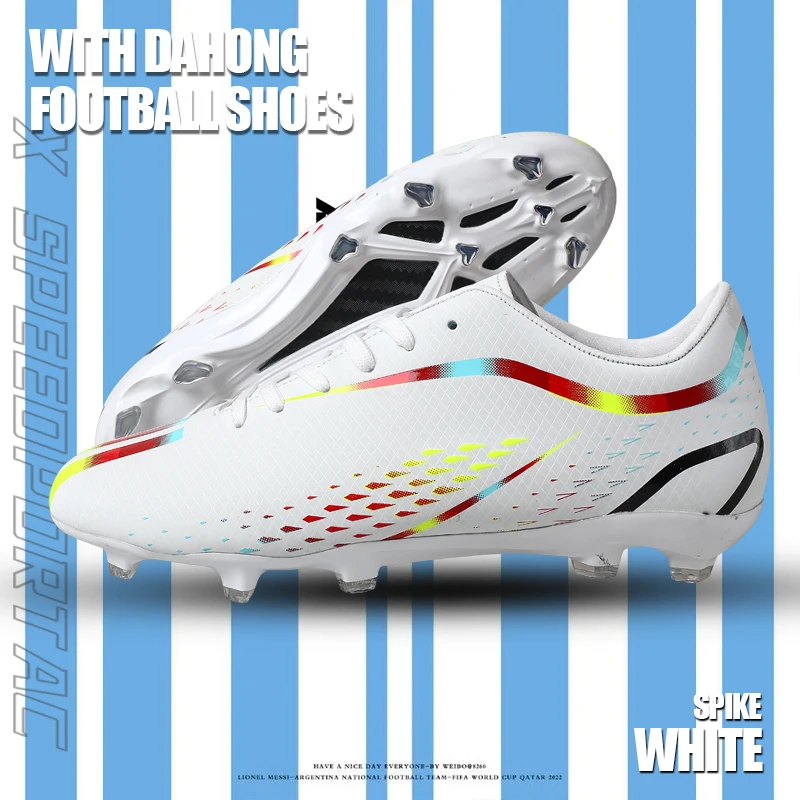

Men FG Ultralight Training Football Field Boots Outdoor Fast Soccer Shoes Society Cleats Professional Sneaker Seamless
