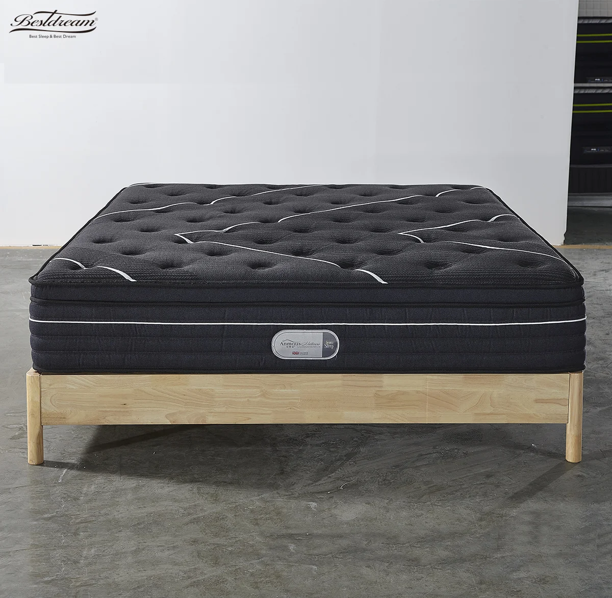 12 Inch Vacuum Roll up Packing Wholesale Queen King Size Memory Foam Pocket Spring Mattress in a Box