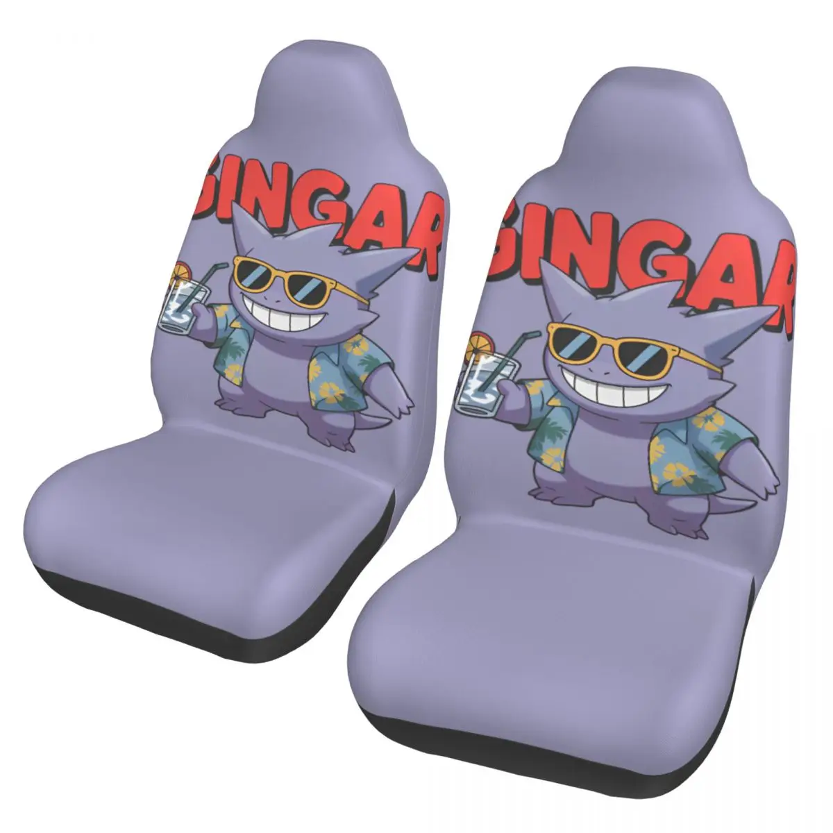 

Универсальный чехол-накидка на автомобильное сиденье Gengar On Vacation Pokemon, аксессуары для интерьера, защита сидений для женщин