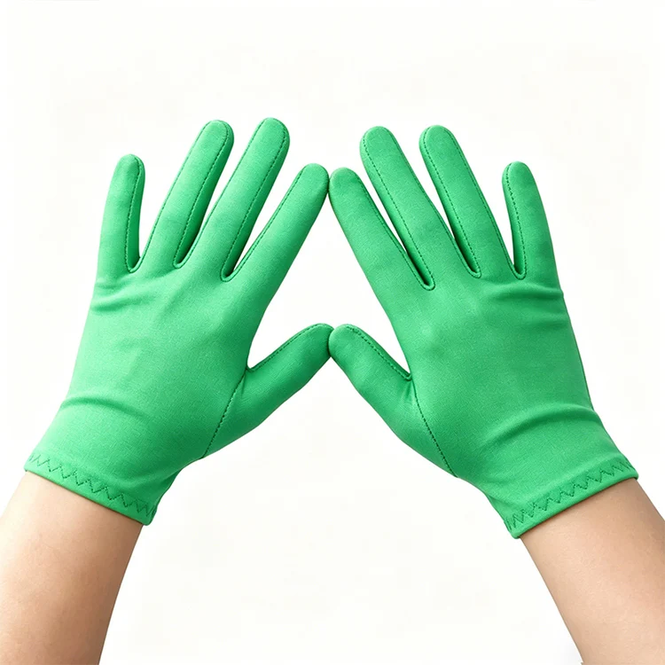 Kurze Sommer-Bühnenhandschuhe für 4-8-Jährige in Bonbonfarben, Fünf-Finger-Elastikhandschuhe für Kleidungseтикette und Gymnastik – Detail 13
