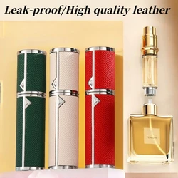 Atomizador de Perfume de 5ml, botella pulverizadora de niebla, pulverizador portátil de PU de alta calidad, adecuado para embarque, sellado apretado, pulverizador de Perfume de viaje