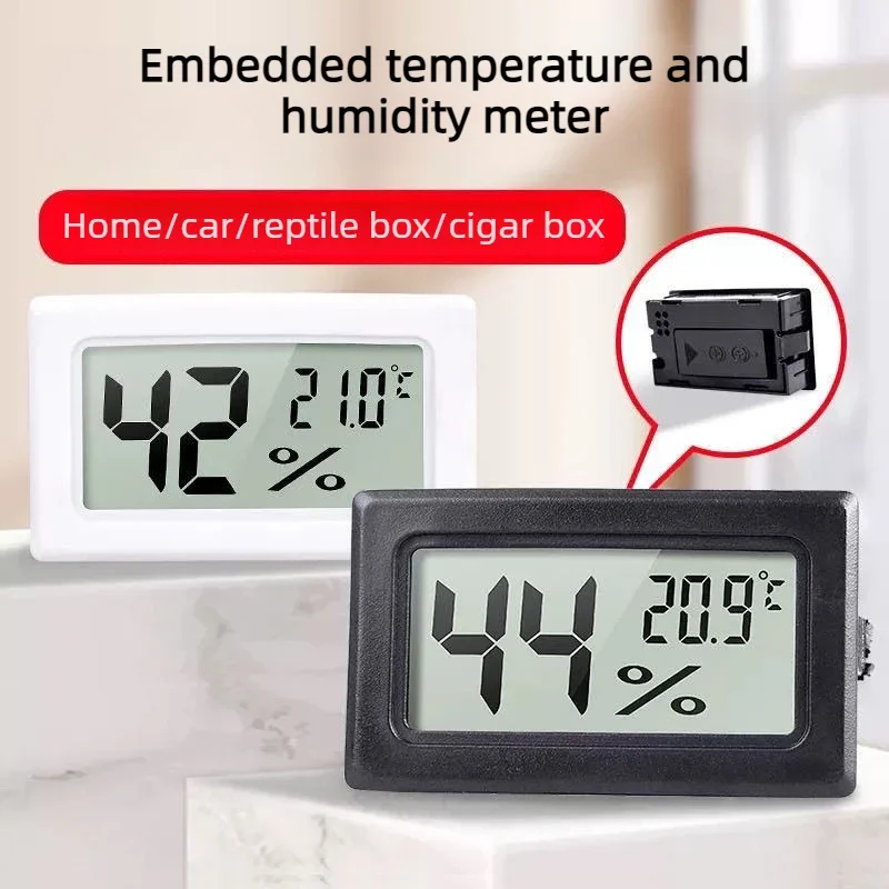 Mini LCD Digital Thermometer Hygrometer High Precision Temperature Humidity Meter Gauge Indoor Home Room Monitoring Instruments
