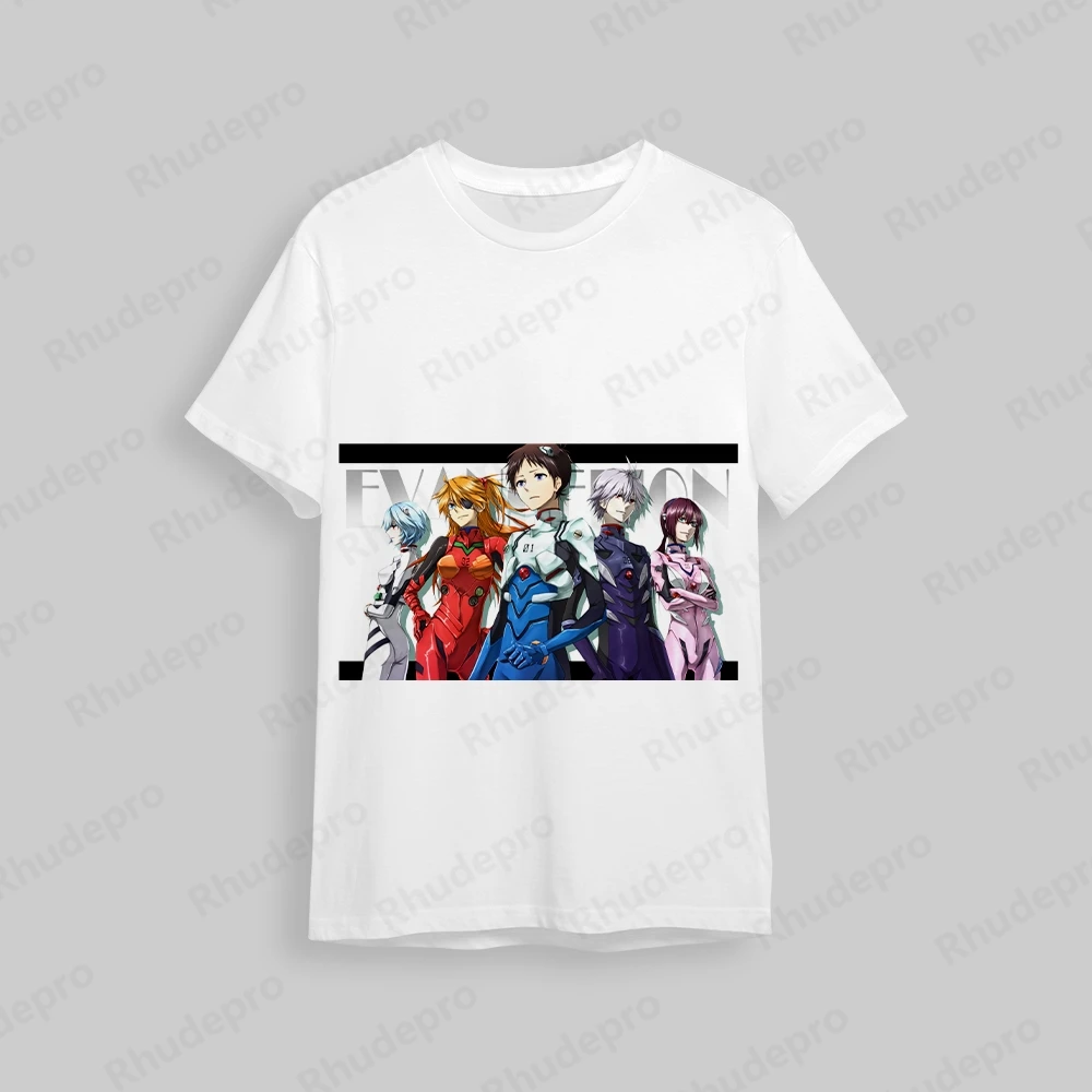 Camisetas masculinas Neon Genesis Evangelion, roupas infantis de anime, Hip Hop, alta qualidade, Y2K, Cosplay Tops, 100 a 5XL, novo